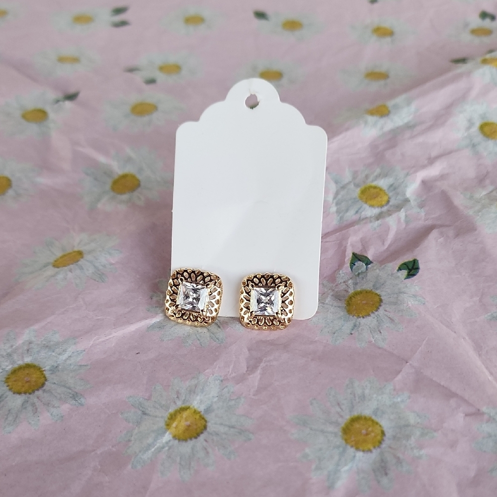 Elegant 18k Goldfilled Stud Earrings